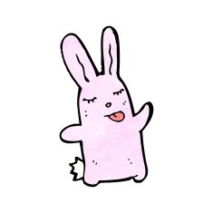 Cartoon little rabbit N10