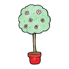cartoon decorative tree N6