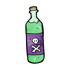 Cartoon Poison Bottle N18
