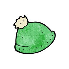 knitted hat cartoon N4