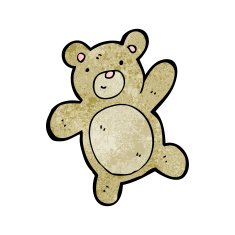 cartoon teddy bear N212