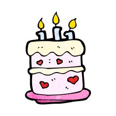 Cartoon Birthday Cake N47
