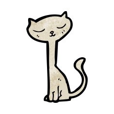 Cartoon Cat N234