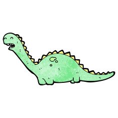 friendly dinosaur cartoon N11