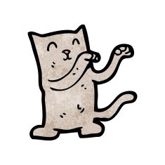Cartoon Cat N235