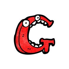 cartoon letter g N17
