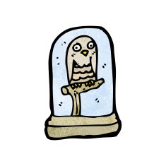 cartoon stuffed owl N5