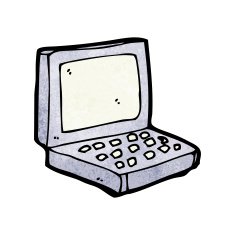 Cartoon Laptop Computer N25