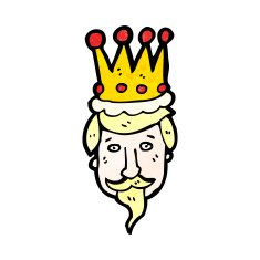 cartoon king's head N3