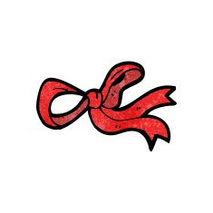 decorative bow cartoon N6