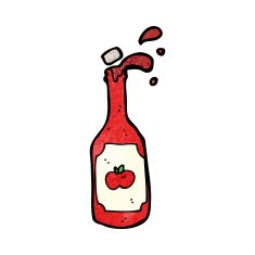 Cartoon Ketchup Bottle N20