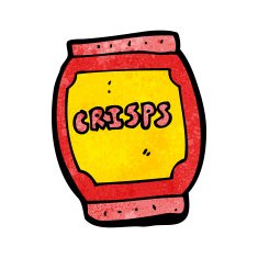 cartoon potato chips bag N2