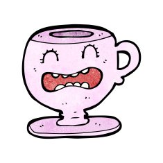 cartoon tea cup N31