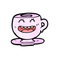 cartoon tea cup N32