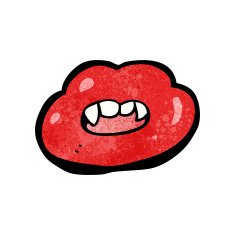 Cartoon Red Lips N6