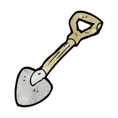 Cartoon Shovel N27