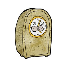 cartoon carriage clock N2