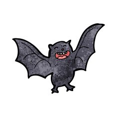 carroon halloween bat N3