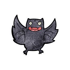 carroon halloween bat N4