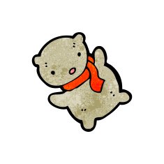 cartoon little teddy bear N24