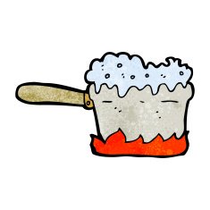 cartoon kitchen saucepan N7