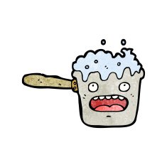 cartoon kitchen saucepan N8