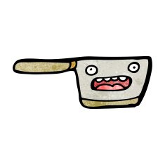 cartoon kitchen saucepan N12