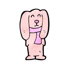 cartoon pink bunny rabbit N9