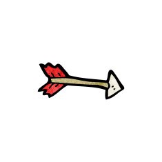 cartoon shooting arrow N4
