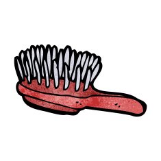 cartoon hairbrush N2