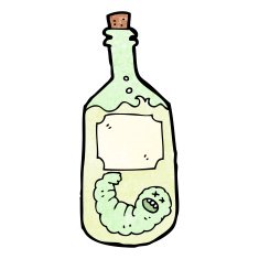 cartoon tequila bottle N7