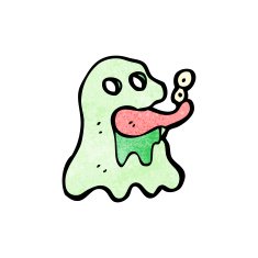 cartoon gross halloween ghost N2