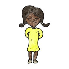 Happy cartoon girl N6