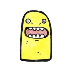 cartoon funny ghost N26