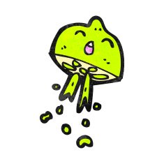cartoon squirting lime N3