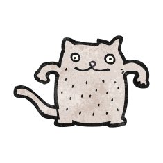 Cartoon Cat N240