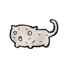 Cartoon Cat N244
