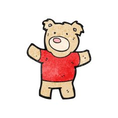 cartoon teddy bear N213