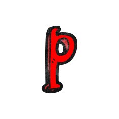 Cartoon Letter P N20