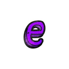cartoon letter e N15