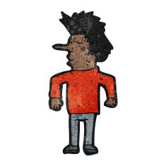 Cartoon Man Shrugging Shoulders N68