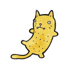 funny cartoon cat N142
