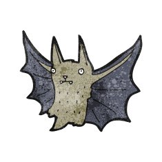 cartoon vampire bat N31