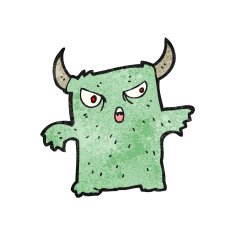 cartoon little monster N66