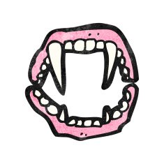vampire teeth cartoon N2