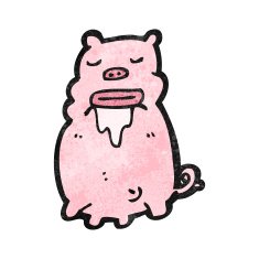 cartoon gross pig N2