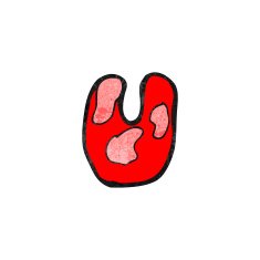 child's drawing of the letter u N2