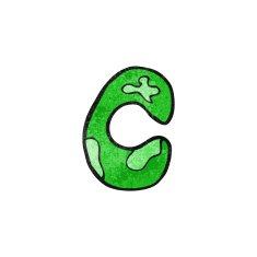 child's drawing of the letter c N2
