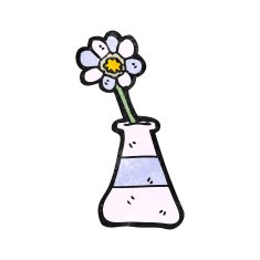 cartoon flower in vase N4
