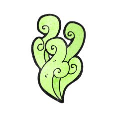 green smoke cartoon design element N2